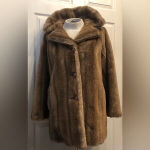 Vintage 1960’s Tissavel Faux Mink Fur Coat